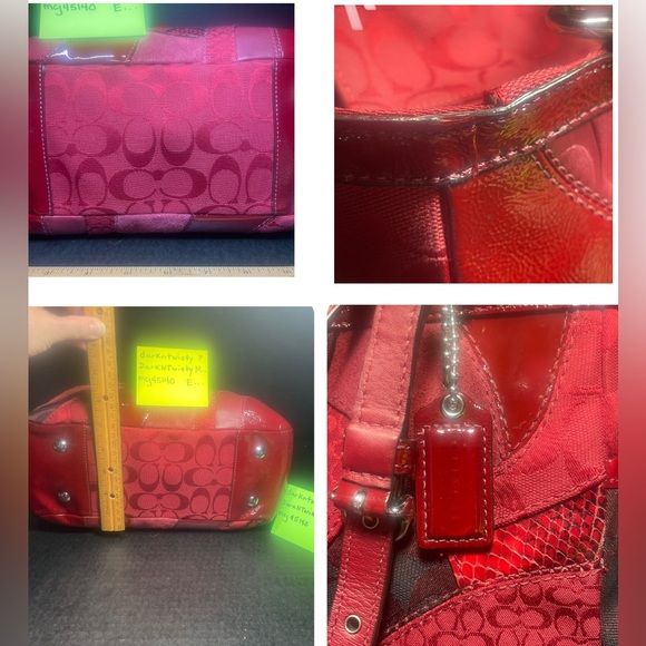 Beautiful Mixed Media Coach Signature Tote Gorgeous! Used only once or twice - Picture 10 of 17